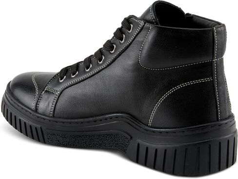 Spring Step Women's LOEVA High-Top Sneakers with Stylish Zipper, Premium Leather, and Faux Fur Lining in Saudi Arabia