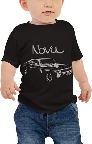 1969 Chevy Nova SS 350 Classic Car Baby Jersey Short Sleeve Tee in Kuwait
