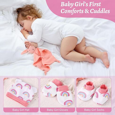‎EARLY MINDS New Mom & Baby Girl Gift Set, Newborn Essentials Stuff for First Time Moms, Pregnancy Gifts for Gender Reveal, Baby Shower, Expecting Mom Care Package After Birth in Saudi Arabia