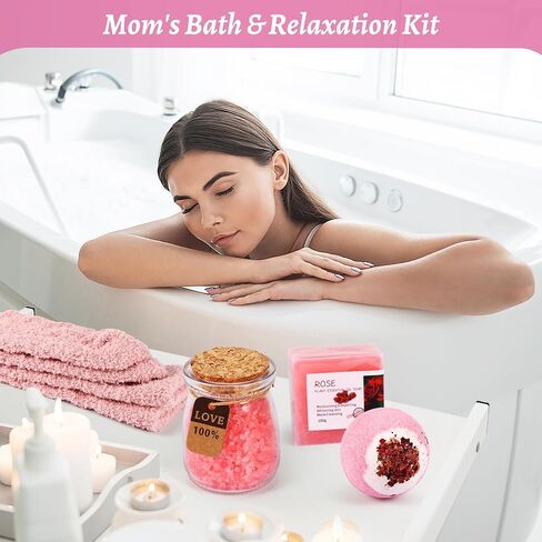 ‎EARLY MINDS New Mom & Baby Girl Gift Set, Newborn Essentials Stuff for First Time Moms, Pregnancy Gifts for Gender Reveal, Baby Shower, Expecting Mom Care Package After Birth in Saudi Arabia