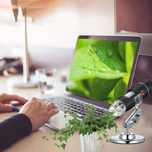 USB Digital Microscope 1600x Camera 8 LEDs مع Mashifier التفتيش المحمولة المحمولة in Kuwait