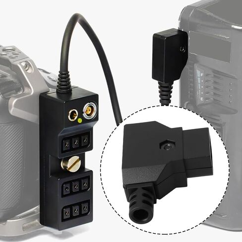 Sing F Ltd 4pcs 4.2mm Male D-Tap Connector DTAP قابس متوافق مع V-Mount مع بطاريات كاميرا Anton Black in Saudi Arabia