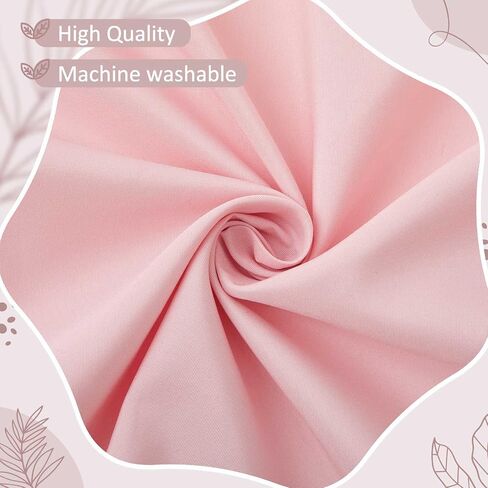 Pink Scalloped Crib Skirt 28"x 52" with 14" Drop Pleated Dust Ruffle with Split Corners for Baby Boys Girls Soft 4-Sided Crib Bed Skirt Nursery Standard Toddler Bedding in Saudi Arabia