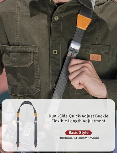 1.7" Wide Magnetic Quick Release Camera Strap - Adjustable Length for Photographers/Vloggers, Travel & Outdoor in Saudi Arabia