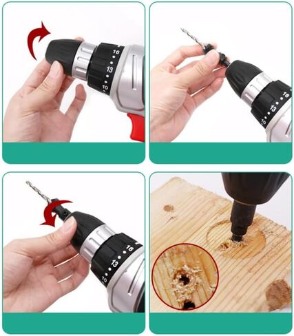 Mobestech 10pcs cumberink bit bit مع Allen Key من أجل الصلب عالي السرعة للتجميل للبلاستيك النجارة وحفر المعادن in Saudi Arabia