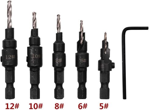 Mobestech 10pcs cumberink bit bit مع Allen Key من أجل الصلب عالي السرعة للتجميل للبلاستيك النجارة وحفر المعادن in Saudi Arabia