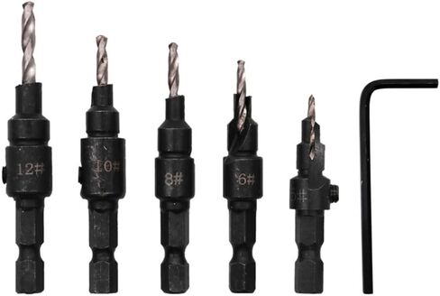 Mobestech 10pcs cumberink bit bit مع Allen Key من أجل الصلب عالي السرعة للتجميل للبلاستيك النجارة وحفر المعادن in Saudi Arabia