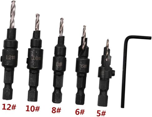 Mobestech 10pcs cumberink bit bit مع Allen Key من أجل الصلب عالي السرعة للتجميل للبلاستيك النجارة وحفر المعادن in Saudi Arabia