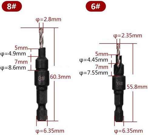 Mobestech 10pcs cumberink bit bit مع Allen Key من أجل الصلب عالي السرعة للتجميل للبلاستيك النجارة وحفر المعادن in Saudi Arabia