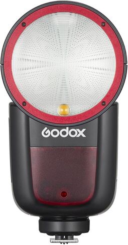 Godox V1 V1-F V1F Flash for Fuji Fujifilm Cameras, 1/8000 HSS TTL Flash Speedlite, 480 Full Power Flashes, 1.5s Recycle Time, 76Ws 2600mAh Li-ion Battery Round Head Flash (Godox V1-F USA Version) in Saudi Arabia