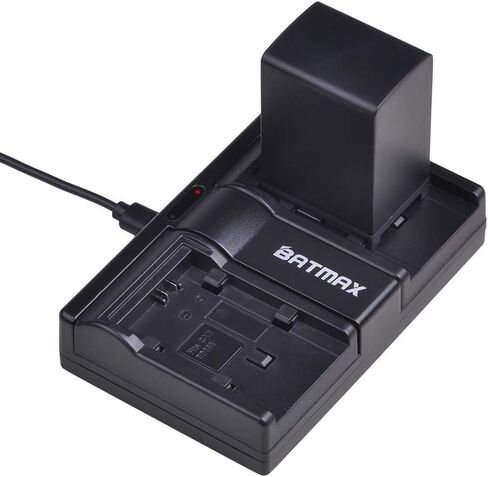 Batmax 2PCS 2900MAH BP-828 Battery + Rapid LCD Dual Charger لـ Canon Vixia HF G50 ، HF G60 ، HF G70 ، XA15 ، XA20 ، XA25 ، XA60 ، XA65 ، XA70 ، XA40 ، XA45 ، XA50 ، XA55 ، HFG30 ، XA10 ، XA11 كاميرات in Saudi Arabia