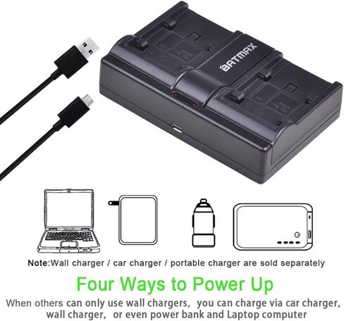 Batmax 2PCS 2900MAH BP-828 Battery + Rapid LCD Dual Charger لـ Canon Vixia HF G50 ، HF G60 ، HF G70 ، XA15 ، XA20 ، XA25 ، XA60 ، XA65 ، XA70 ، XA40 ، XA45 ، XA50 ، XA55 ، HFG30 ، XA10 ، XA11 كاميرات in Saudi Arabia
