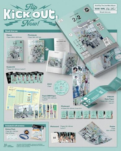 KickFlip Kick Out, Flip Now! 2nd Mini Album (Photobook - Break time ver.) in Kuwait