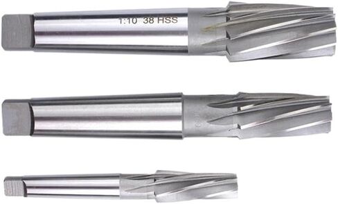 Morse Taper Reamer Tapered Chucking Reamers Reaming Rymer 1:10 Taper HSS spiral Reamer High Speed ​​Steel (16mm) in Saudi Arabia