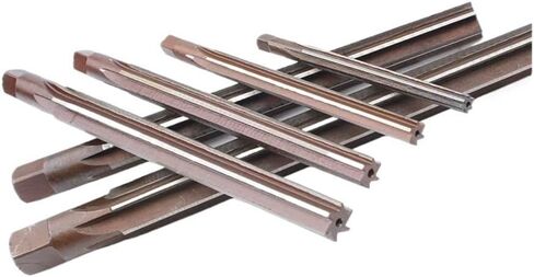 6 دقة عالية الدقة 3 4 5 6 8 10 12mm HSS 1:50 Taper Hand Reamer Milling Cutter Straight Flute Pack من 7 in Saudi Arabia