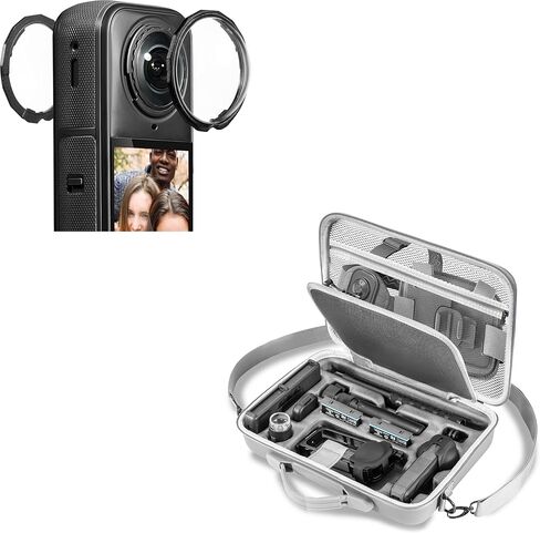 حارس العدسة +حالة حمل لـ Insta360 X5 PC Cover Cover For Insta 360 X5 Accessories in Kuwait