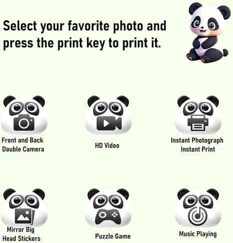 كاميرا ZOPSC الفورية للطباعة للأطفال ، 48 ميجابكسل 2.4 بوصة HD Digital Cameras مع عدسة مزدوجة ، تكبير 16x ، المرشحات ، الألعاب والموسيقى ، هدية عيد ميلاد عيد الميلاد للبنين ، البنات (الأخضر) in Kuwait