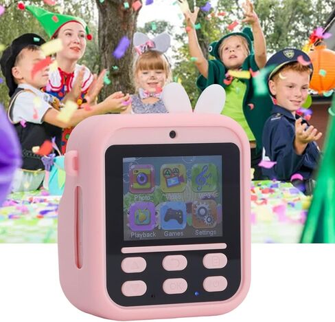 كاميرا ZOPSC الفورية للطباعة للأطفال ، 48 ميجابكسل 2.4 بوصة HD Digital Cameras مع عدسة مزدوجة ، تكبير 16x ، المرشحات ، الألعاب والموسيقى ، هدية عيد ميلاد عيد الميلاد للبنين ، البنات (الأخضر) in Kuwait