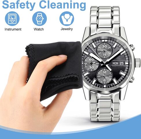 12 Pieces Extra Large Microfiber Cleaning Cloths 12 x 12 inch Oversized Lens Cleaning Cloths for Cleaning All Electronic Device Screens Eyeglasses Delicate Surfaces (Black, White, Gray, Royal Blue) in Kuwait