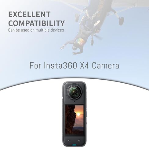 بطارية قابلة لإعادة الشحن لكاميرا Insta360 x4 ، و 2-pack 2500mah 360 × بديل البطارية ومركز USB-C سريع الشاحن متوافق مع بطاريات Insta 360 X4 وصندوق الشاحن in Kuwait