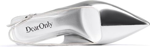 Dearonly Stiletto High Heel Slingback Enels for Womens Pointed إصبع مضخات Slip-On Prom Dress Shoes 3.9 بوصة الكعب in Kuwait