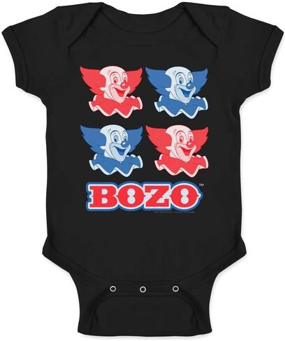 خيوط البوب ​​Bozo The Clown Retro Pop Art Infant Baby Boy Bodysuit in Saudi Arabia