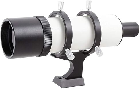 , Astronomical Telescope Accessories Optical Finder Tube Finder Scope with Black and White Bracket 7X50 Lightweight for Specific Area Observation in Saudi Arabia