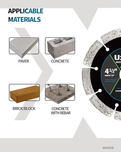 شفرة الماس 4-1/2 بوصة ، 7/8 بوصة الشجرة ، و 4.5 '' Super Thin Diamond Plade لزاوية طاحونة وبلاط ، وعجلة قطع الماس للأغراض العامة للسيراميك ، والبلاط ، والجرانيت ، والخزف ، 2 عبوة in Kuwait