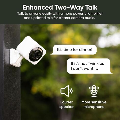 Wyzecam V4 مع كابل تمديد 20 قدمًا ، 2.5k QHD IP65 كاميرا أمان داخلية/خارجية في الهواء in Kuwait