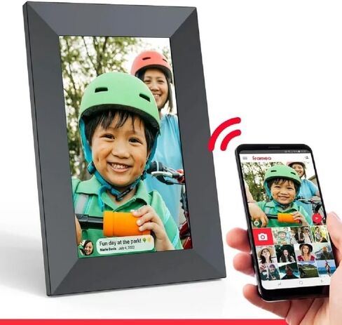 ONN 10 "Wi-Fi الصورة الرقمية إطار إرسال الصور ومقاطع الفيديو على الفور عبر تطبيق Frameo Freamo 100096733 in Saudi Arabia