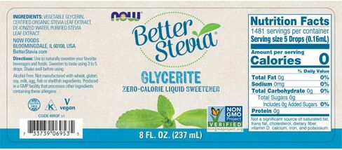 Stevia Glycerite A/F Now Foods 2 oz Liquid in Saudi Arabia