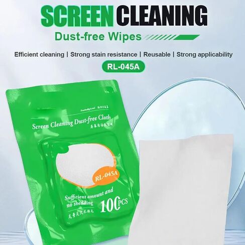 Pack of 100 Dustfree Cloths for Electronics Optical Devices Mobile Screen and Lens High Efficiency Dirt Removal in Saudi Arabia