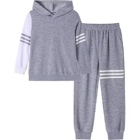 ملابس صبي طويلة الأكمام ذات الأكمام المخططة للبلوزات العليا والسراويل الخريف الخريف الأطفال الأولاد 2 قطع الجماعات مجموعات 3-8 سنوات in Kuwait