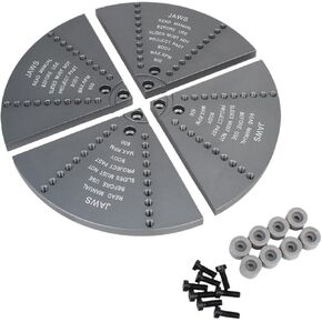 Cole Jaw Set Tools for DIY Use Aluminum Alloy with Complete Accessory Kit, Gray in Kuwait