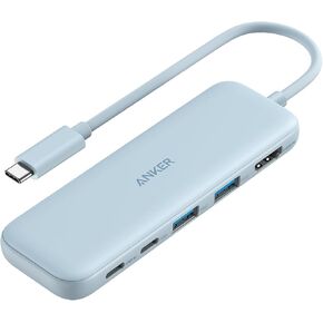 انكر موزع 332 USB-C (5 في 1) مع شاشة HDMI 4K، منفذ بيانات USB-C 5Gbps ومنفذي بيانات USB-A 5Gbps وماك بوك برو وماك بوك اير وديل XPS ولينوفو ثينك باد ولابتوب اتش بي وغيرها in Kuwait
