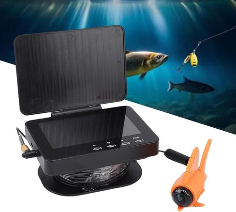 Sanpyl Underwater Fishing Camera, 1080P HD Fish Finder with 195° Wide Angle View and 4.3in Screen, for Ice Lake Boat Kayak Fishing, 30m Cable in Saudi Arabia