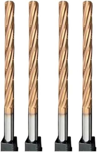 100mm 150mm Carbide Machine Reamer HRC60 Coated Spiral Groove Tolerance H7 Harened Steel Metal Cutter CNC Turning Hole(10x60x100-6F) in Saudi Arabia