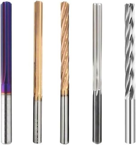 100mm 150mm Carbide Machine Reamer HRC60 Coated Spiral Groove Tolerance H7 Harened Steel Metal Cutter CNC Turning Hole(10x60x100-6F) in Saudi Arabia
