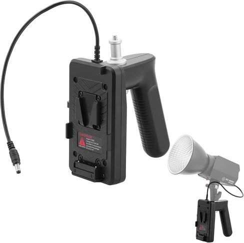 IFOOTAGE LED Video Light SL1 60DN & V-Mount Battery Grip, Handheld Portable Video Lighting (Battery Not Included), CRI 98/TLCI 99/12200 LM, 70W LED Continuous Video Light in Saudi Arabia