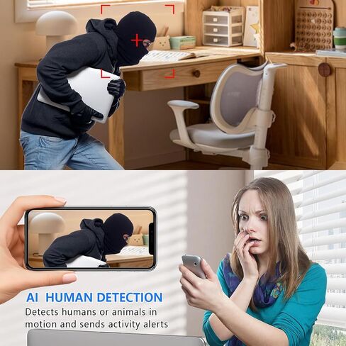 أصغر كاميرا واي فاي لاسلكية ، كاميرا تجسس HD1080P ، تسجيل فيديو محمول للتغذية الحية ، مراقبة الأطفال ، كاميرا مربية ، كاميرا حيوان أليف مع رؤية ليلية ، اكتشاف الحركة ، تخزين سحابة للأمان مع iOS Androidapp in Saudi Arabia