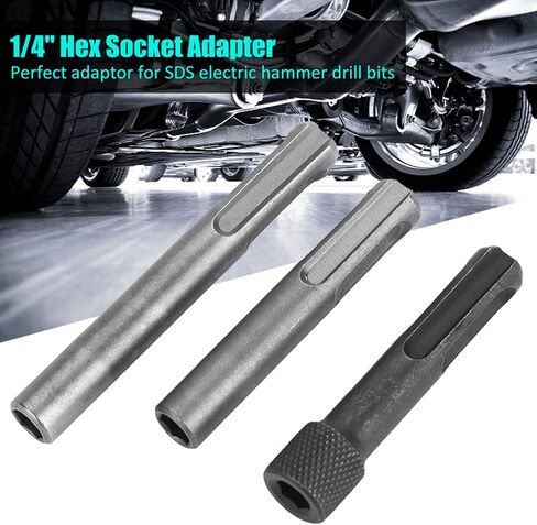 محول 3pcs SDS Socket محول 1/4 "Hex shank screckdriver bit procock محول محول مقبس SDS لحفر مطرقة SDS in Saudi Arabia