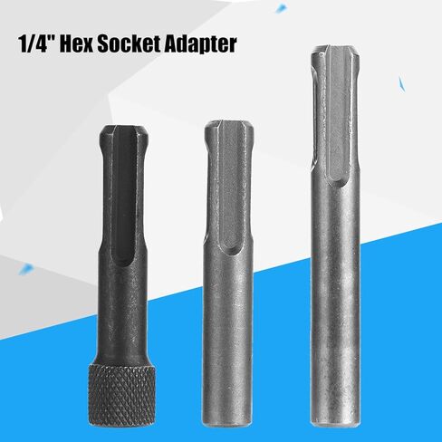 محول 3pcs SDS Socket محول 1/4 "Hex shank screckdriver bit procock محول محول مقبس SDS لحفر مطرقة SDS in Saudi Arabia