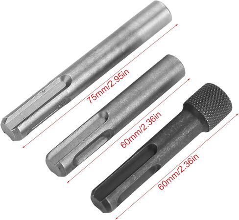 محول 3pcs SDS Socket محول 1/4 "Hex shank screckdriver bit procock محول محول مقبس SDS لحفر مطرقة SDS in Saudi Arabia