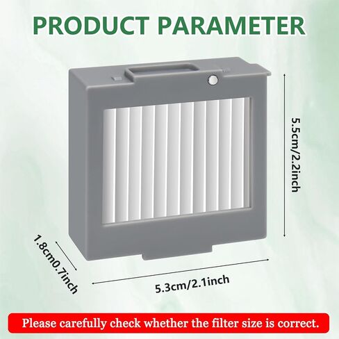 8-Pack Hepa Filter Replacement for iRobot Roomba Max 705 Vac/Plus 504 Vac Robot Vacuum Cleaner Parts Vacuum Filter, High Efficiency Filters + 1 Cleaning Brush in Saudi Arabia