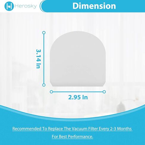 6 Filter kit for Shark AW261 WD261 WD101 AW302 WD161 WD201 WD100 WD200 WD101 HydroVac 3 in 1 Vacuum, Compare part WDFF1 in Kuwait