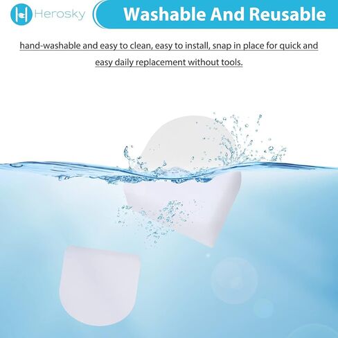 6 Filter kit for Shark AW261 WD261 WD101 AW302 WD161 WD201 WD100 WD200 WD101 HydroVac 3 in 1 Vacuum, Compare part WDFF1 in Kuwait