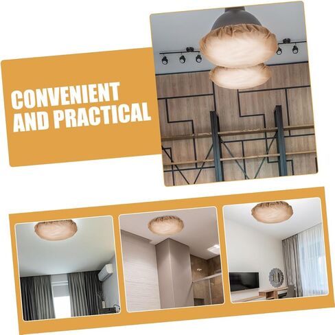 POPETPOP Lamp Shade Diffuser Cover Brown Glare Pendant Light Shade Lamp Light Barrier for Bedroom Living Room Hotel Easy Install Comfortable Soft Lighting in Saudi Arabia