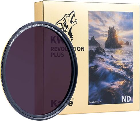 kase kw Revolution plus magnetic frackproof nd64 6 stop stop censity filter low reflection glass optical (49mm) in Kuwait