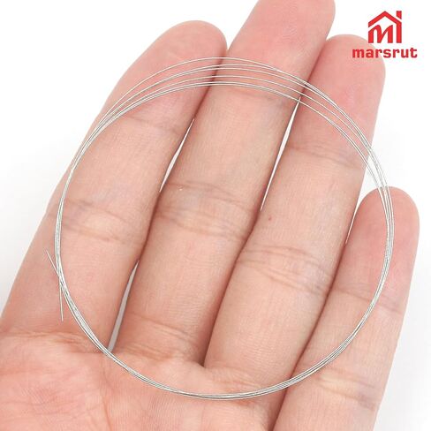 Diamond Wire Saw, 0.25mm x 1 Meters, Cutting Wire Superfine Blade Tool Suitable for Metal Ceramics Diamond Metal Jade Ceramic Tiles Stone Materials with Minimal Loss, Circular Ultra Fine Thickness in Saudi Arabia