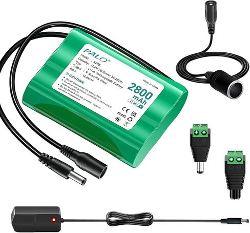 12 فولت 2800mAh حزمة بطارية ليثيوم أيون مع شاحن ومحول متوافق مع أجهزة 12 فولت ، لوحة الطاقة الشمسية ، سيارة RC ، مشغلات MP3 ، مشروع DIY ، الراديو ، ضوء الصيد ، شريط LED LED ، كاميرا CCTV ، قارب ، روبوت in Saudi Arabia